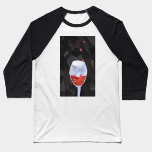 Blood Red Wine Baseball T-Shirt